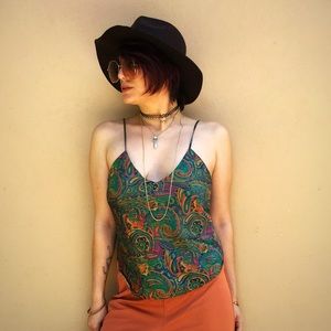 Vintage silk tank